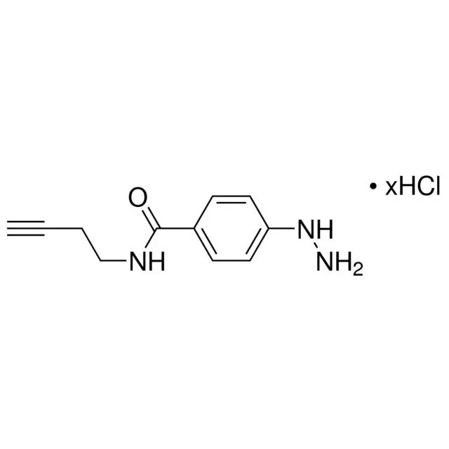 N-(But-3-yn-1-yl)-4-hydrazineylbenzamide hydrochloride
