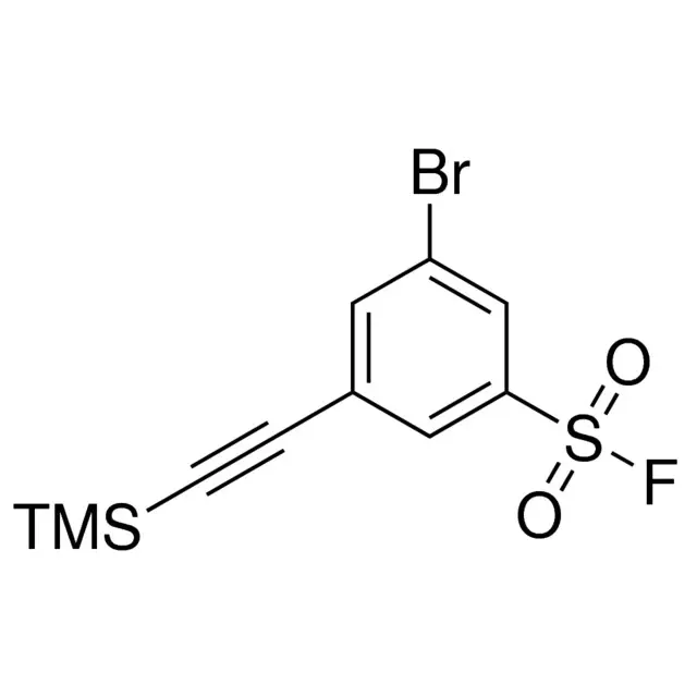 3-Bromo-5-((trimethylsilyl)ethynyl)benzenesulfonyl fluoride
