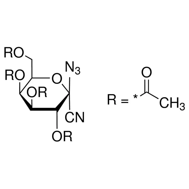 2,3,4,6-Tetra-O-acetyl-1-azido-1-deoxy-α-D-galactopyranosyl cyanide