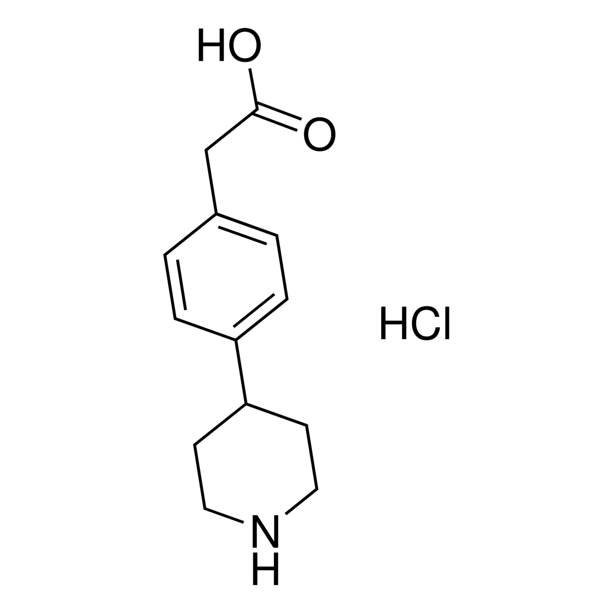 2-(4-(Piperidin-4-yl)phenyl)acetic acid hydrochloride