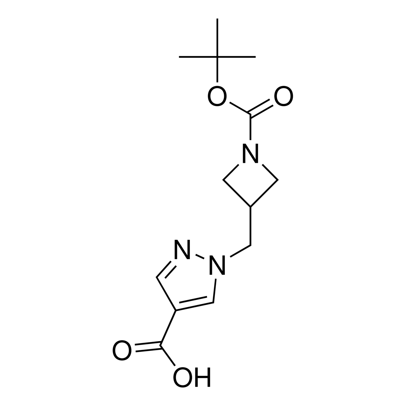 1-((1-(tert-Butoxycarbonyl)azetidin-3-yl)methyl)-1H-pyrazole-4-carboxylic acid