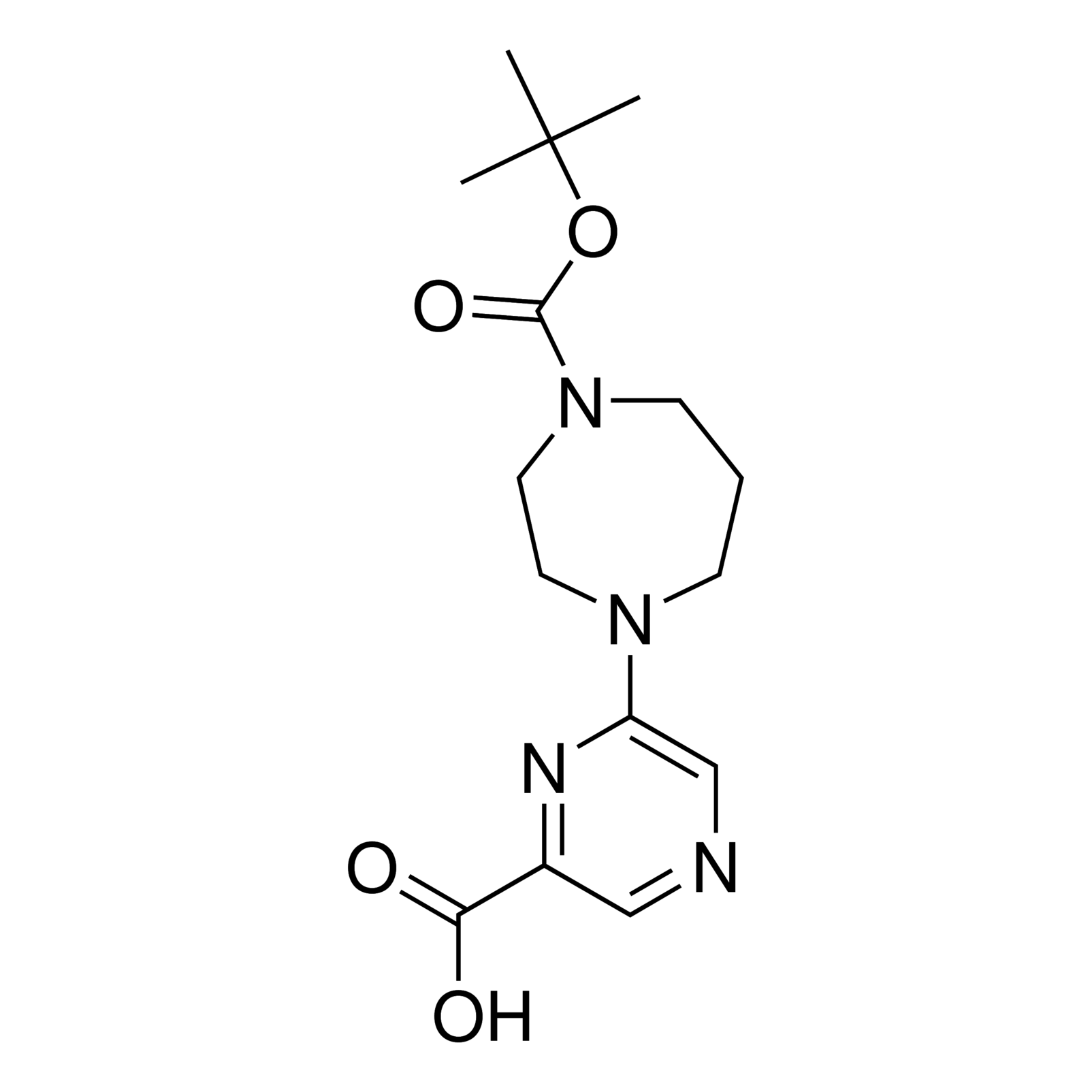 6-(4-(tert-Butoxycarbonyl)-1,4-diazepan-1-yl)pyrazine-2-carboxylic acid