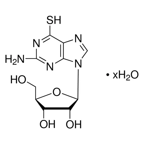 (−)-2-Amino-6-mercaptopurine riboside hydrate