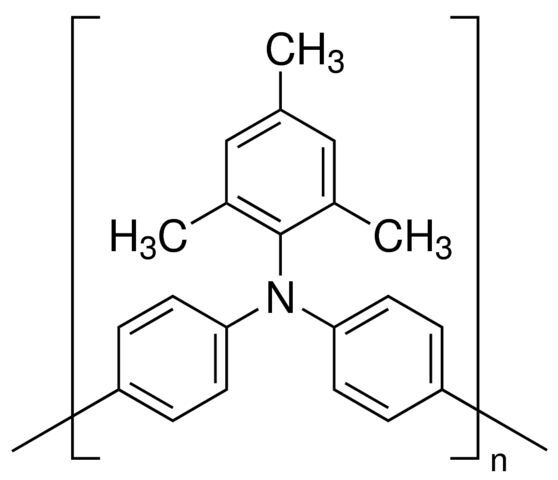 Poly[bis(4-phenyl)(2,4,6-trimethylphenyl)amine]