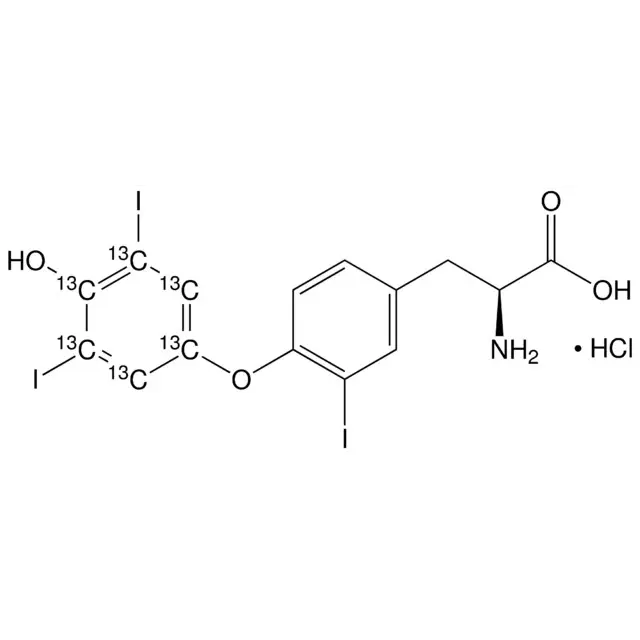 3,3′,5′-Triiodothyronine-(diiodophenyl-13C6) hydrochloride