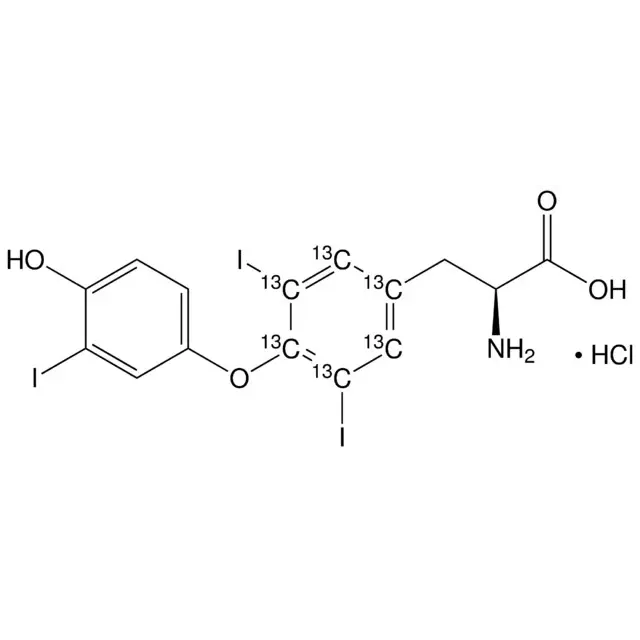 3,3′,5-Triiodothyronine-(tyrosine phenyl-13C6) hydrochloride