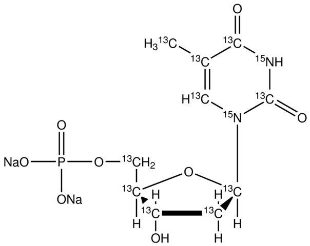 Thymidine-13C10, 15N2 5′-monophosphate disodium salt