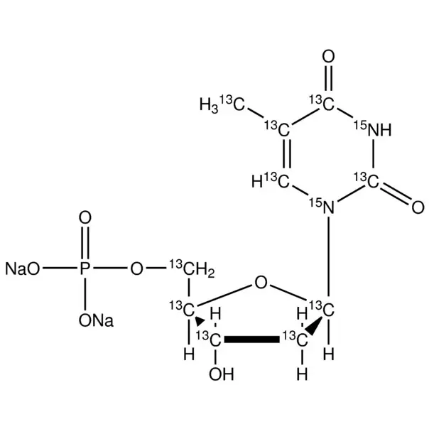 Thymidine-13C10, 15N2 5′-monophosphate disodium salt