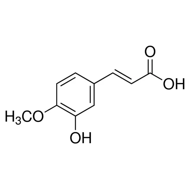 3-Hydroxy-4-methoxycinnamic acid, predominantly trans