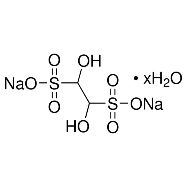 Glyoxal bis(sodium hydrogen sulfite) adduct hydrate