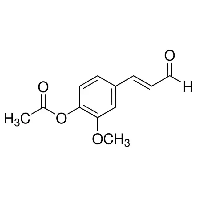 4-Acetoxy-3-methoxycinnamaldehyde, predominantly trans
