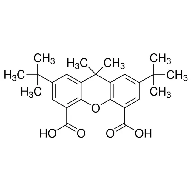 2,7-Di-tert-butyl-9,9-dimethylxanthene-4,5-dicarboxylic acid