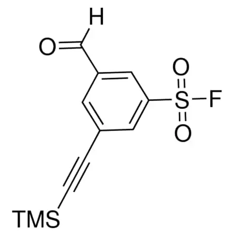 3-Formyl-5-((trimethylsilyl)ethynyl)benzenesulfonyl fluoride