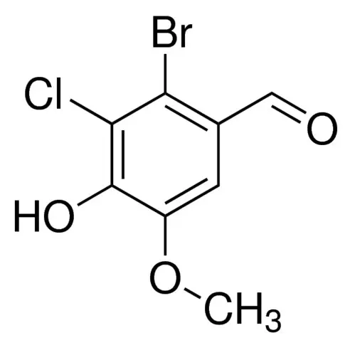 2-Bromo-3-chloro-4-hydroxy-5-methoxybenzaldehyde