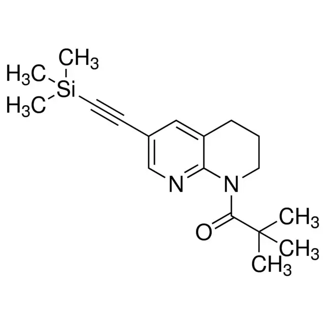 2,2-Dimethyl-1-(6-((trimethylsilyl)ethynyl)-3,4-dihydro-1,8-naphthyridin-1(2H)-yl)propan-1-one