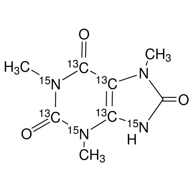 1,3,7-Trimethyluric acid-2,4,5,6-13C4-1,3,9-15N3