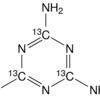 6-Chloro-2,4-diamino-1,3,5-triazine-13C3