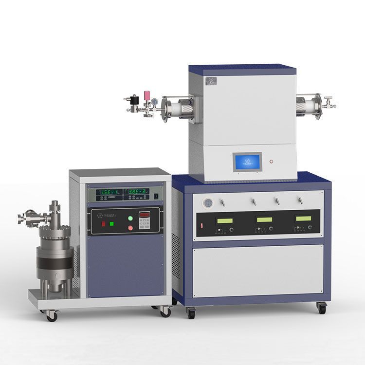 1500℃ single heating zone high vacuum CVD system with 3-channel mass flow meter O1500-60IT-3Z-HV