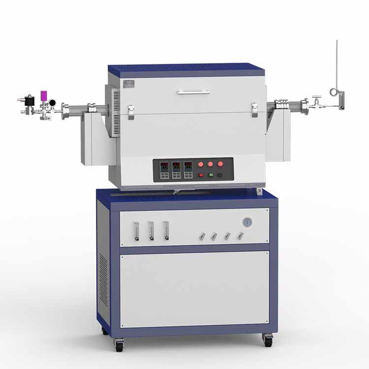 1200℃ low vacuum rotary CVD system with 3-channel float flowmeter O1200-60IIIC-R