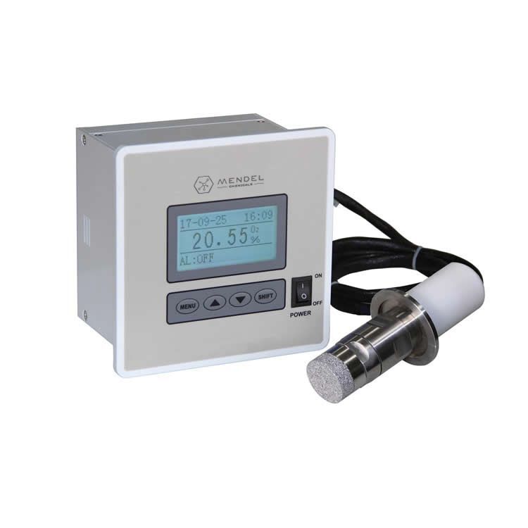 Split type trace oxygen analyzer