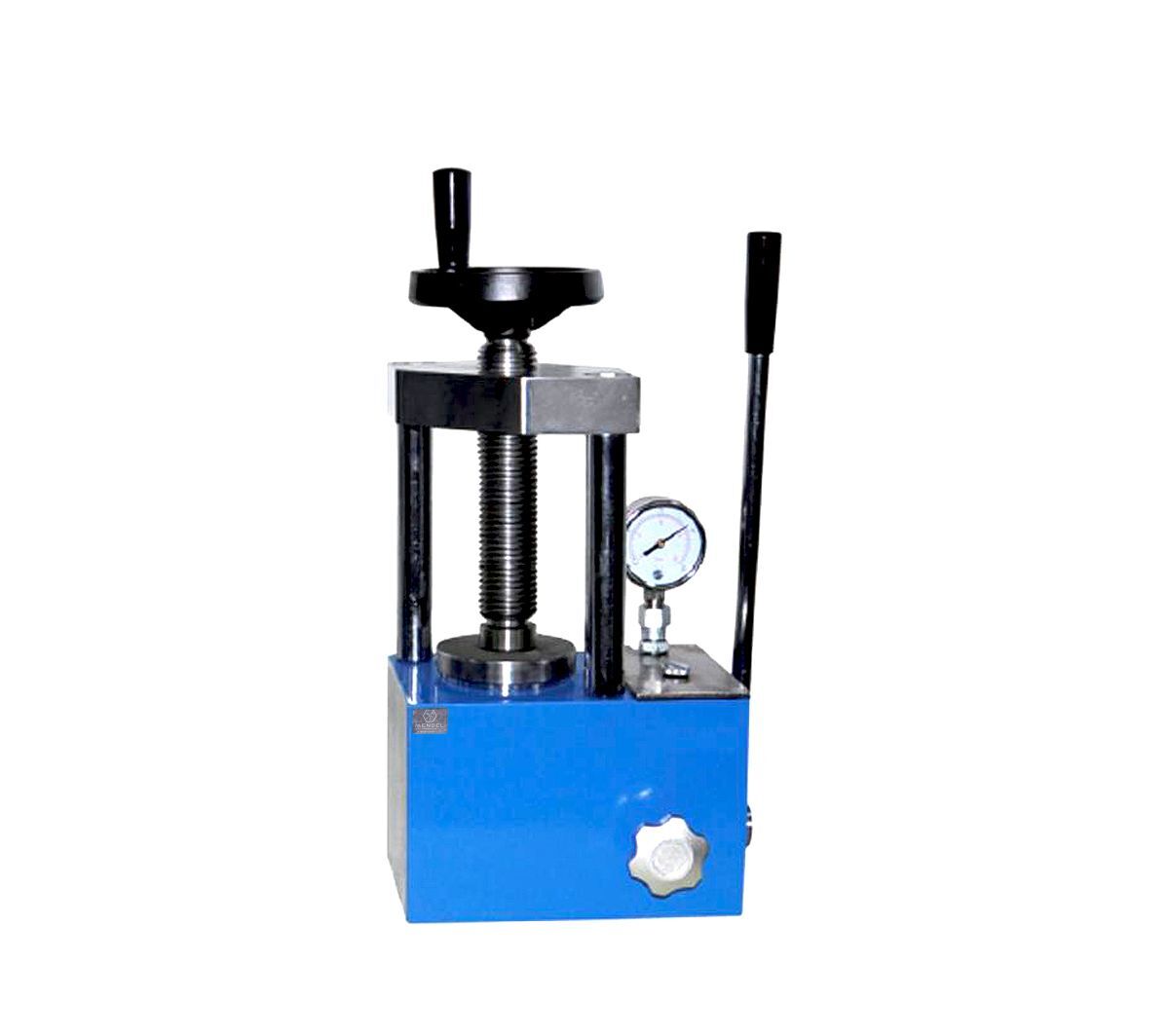 12T Manually powder hydraulic press with pointer pressure gauge