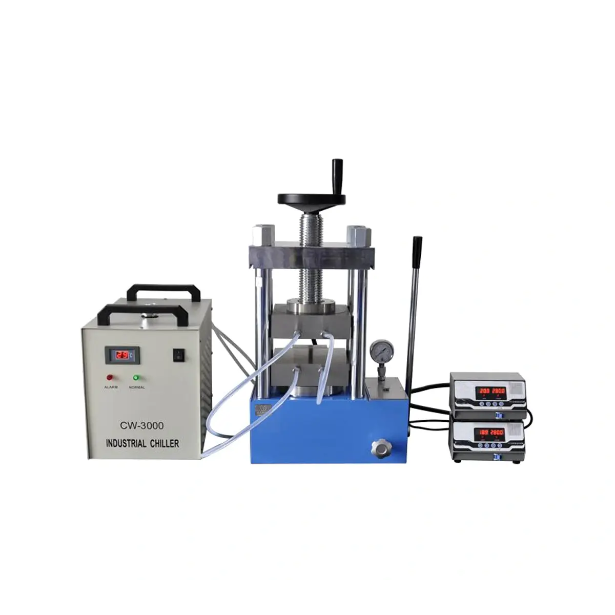 Compact 30T Hydraulic Lamination Hot Press with Two Separately Temp. Controller PCH-30T