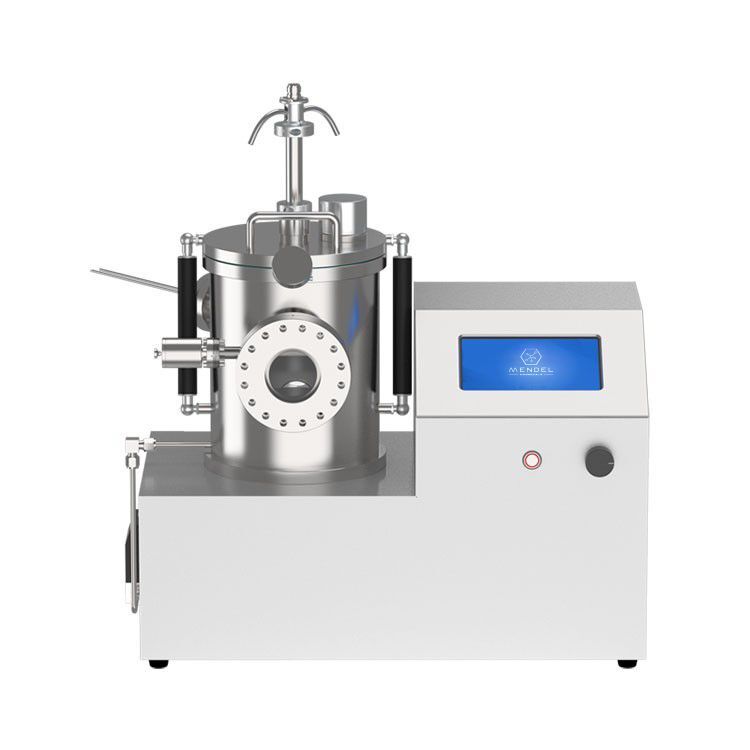 Desktop single-target magnetron coater with RF power supply