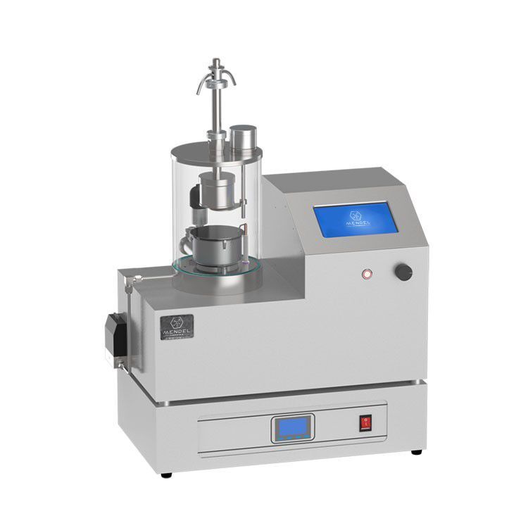 Desktop single-target magnetron coater with bias voltage