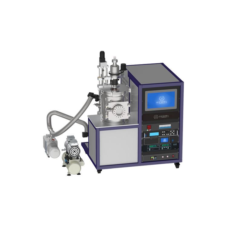 Dual target magnetron sputtering and thermal evaporation composite coating machine