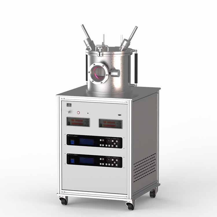 Dual-target RF magnetron sputtering coater with two film thickness gauges MSP300S-2RF-2FG