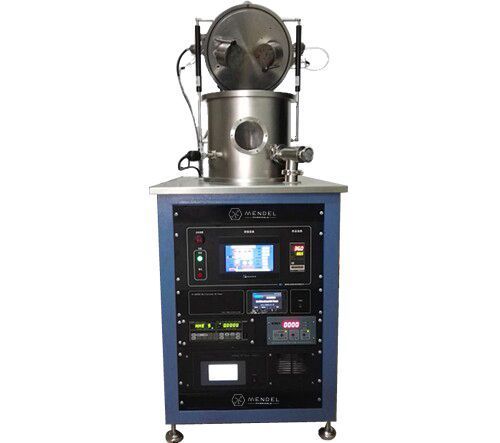 DC/RF Dual-Head High Vacuum Magnetron Plasma Sputtering System with Thickness Monitor