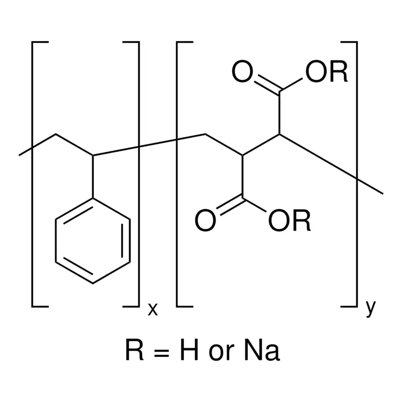 Poly(styrene-alt-maleic acid) sodium salt solution
