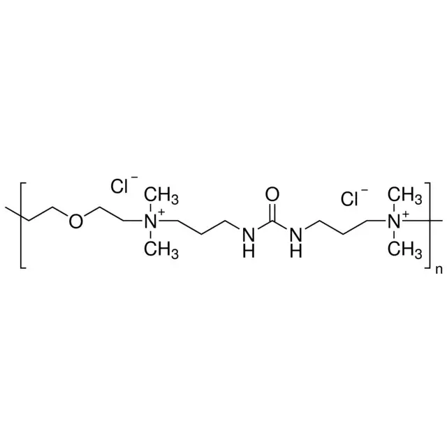 Poly[bis(2-chloroethyl) ether-alt-1,3-bis[3-(dimethylamino)propyl]urea] quaternized, solution