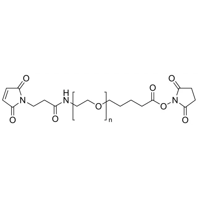 Poly(ethylene glycol) (N-hydroxysuccinimide 5-pentanoate) ether N′-(3-maleimidopropionyl)aminoethane