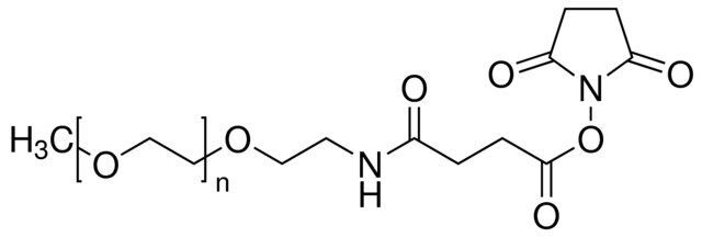 O-[(N-Succinimidyl)succinyl-aminoethyl]-O′-methylpolyethylene glycol 2′000