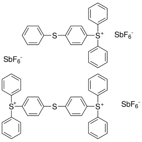 Triarylsulfonium hexafluoroantimonate salts, mixed
