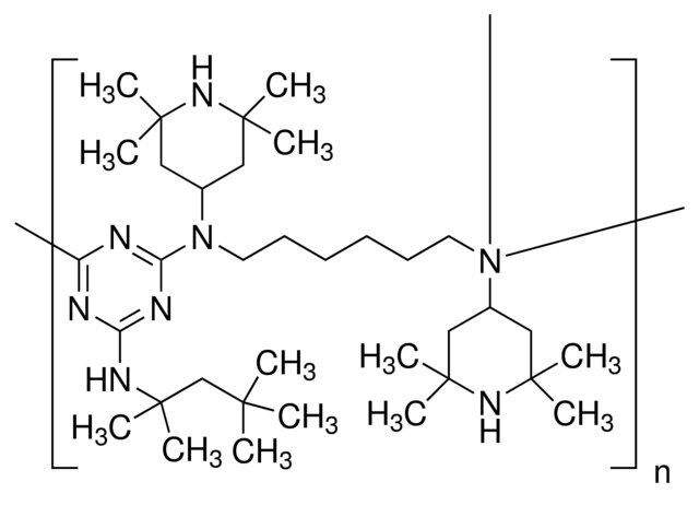 Poly[[6-[(1,1,3,3-tetramethylbutyl)amino]-s-triazine-2,4-diyl]-[(2,2,6,6-tetramethyl-4-piperidyl)imino]-hexamethylene-[(2,2,6,6-tetramethyl-4-piperidyl)imino]