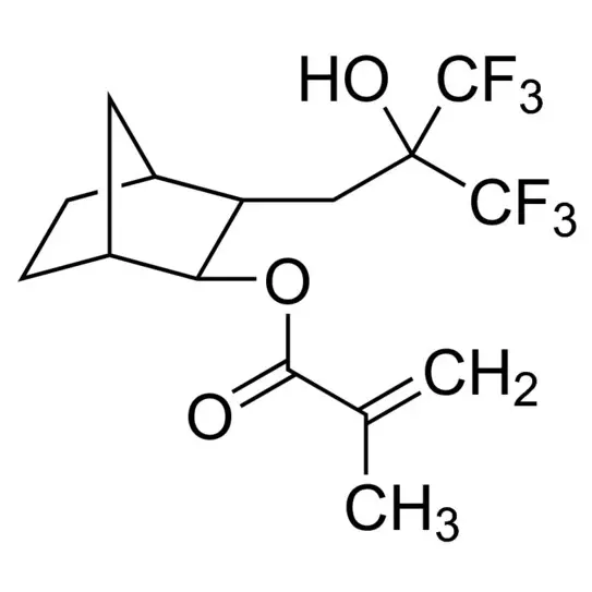 2-[(1′,1′,1′-Trifluoro-2′-(trifluoromethyl)-2′-hydroxy)propyl]-3-norbornyl methacrylate