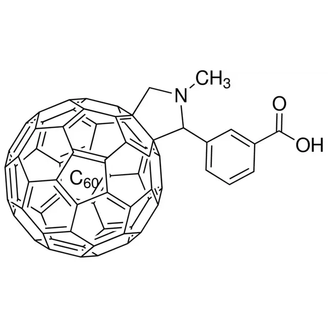 4-(1′,5′-Dihydro-1′-methyl-2′H-[5,6]fullereno-C60-Ih-[1,9-c]pyrrol-2′-yl)benzoic acid