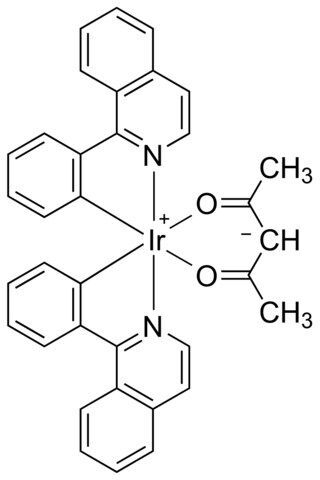 Bis[2-(1-isoquinolinyl-N)phenyl-C](2,4-pentanedionato-O2,O4)iridium(III)