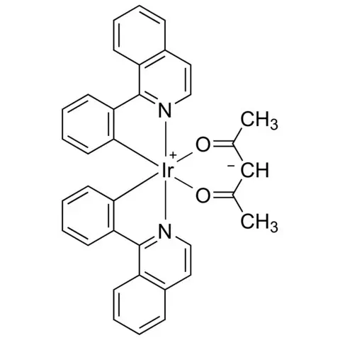 Bis[2-(1-isoquinolinyl-N)phenyl-C](2,4-pentanedionato-O2,O4)iridium(III)