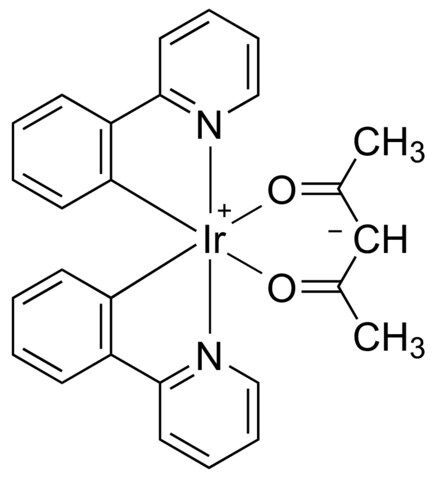 Bis[2-(2-pyridinyl-N)phenyl-C](2,4-pentanedionato-O2,O4)iridium(III)