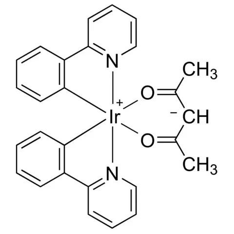 Bis[2-(2-pyridinyl-N)phenyl-C](2,4-pentanedionato-O2,O4)iridium(III)