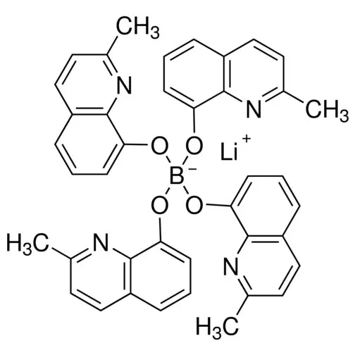 Lithium tetra(2-methyl-8-hydroxyquinolinato)boron