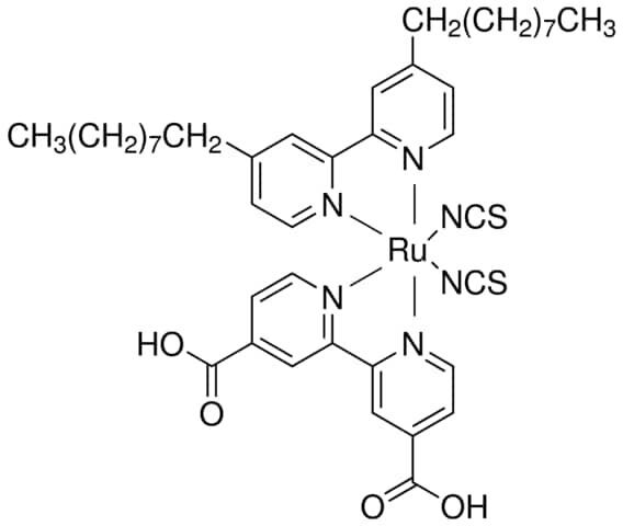 cis-Bis(isothiocyanato)(2,2′-bipyridyl-4,4′-dicarboxylato)(4,4′-di-nonyl-2′-bipyridyl)ruthenium(II)