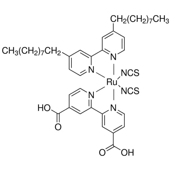 cis-Bis(isothiocyanato)(2,2′-bipyridyl-4,4′-dicarboxylato)(4,4′-di-nonyl-2′-bipyridyl)ruthenium(II)