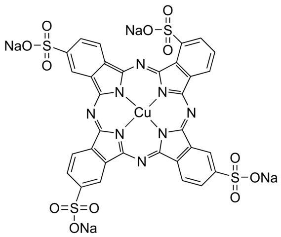 Copper phthalocyanine-3,4′,4″,4″′-tetrasulfonic acid tetrasodium salt