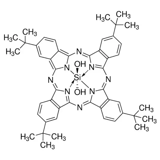 Silicon 2,9,16,23-tetra-tert-butyl-29H,31H-phthalocyanine dihydroxide
