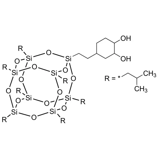 PSS-(2-(trans-3,4-Cyclohexanediol)ethyl)-Heptaisobutyl substituted