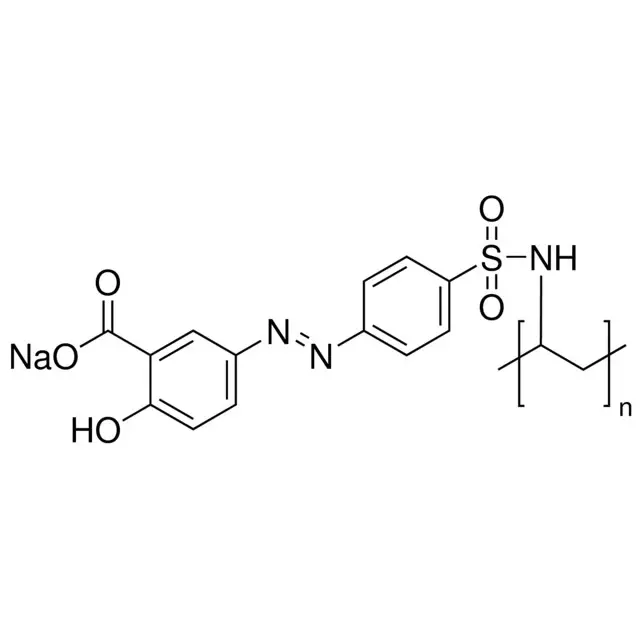 Poly[1-[4-(3-carboxy-4-hydroxyphenylazo)benzenesulfonamido]-1,2-ethanediyl, sodium salt]